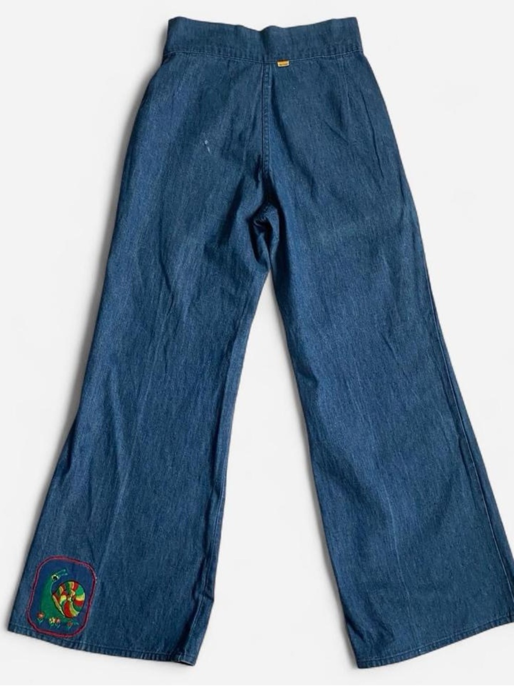 Vintage 70s high waisted denim wide leg flares